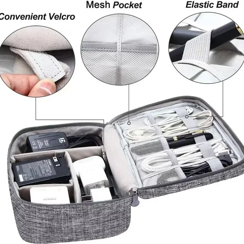 Tech Accessories Case - Sac de rangement numérique portable de
