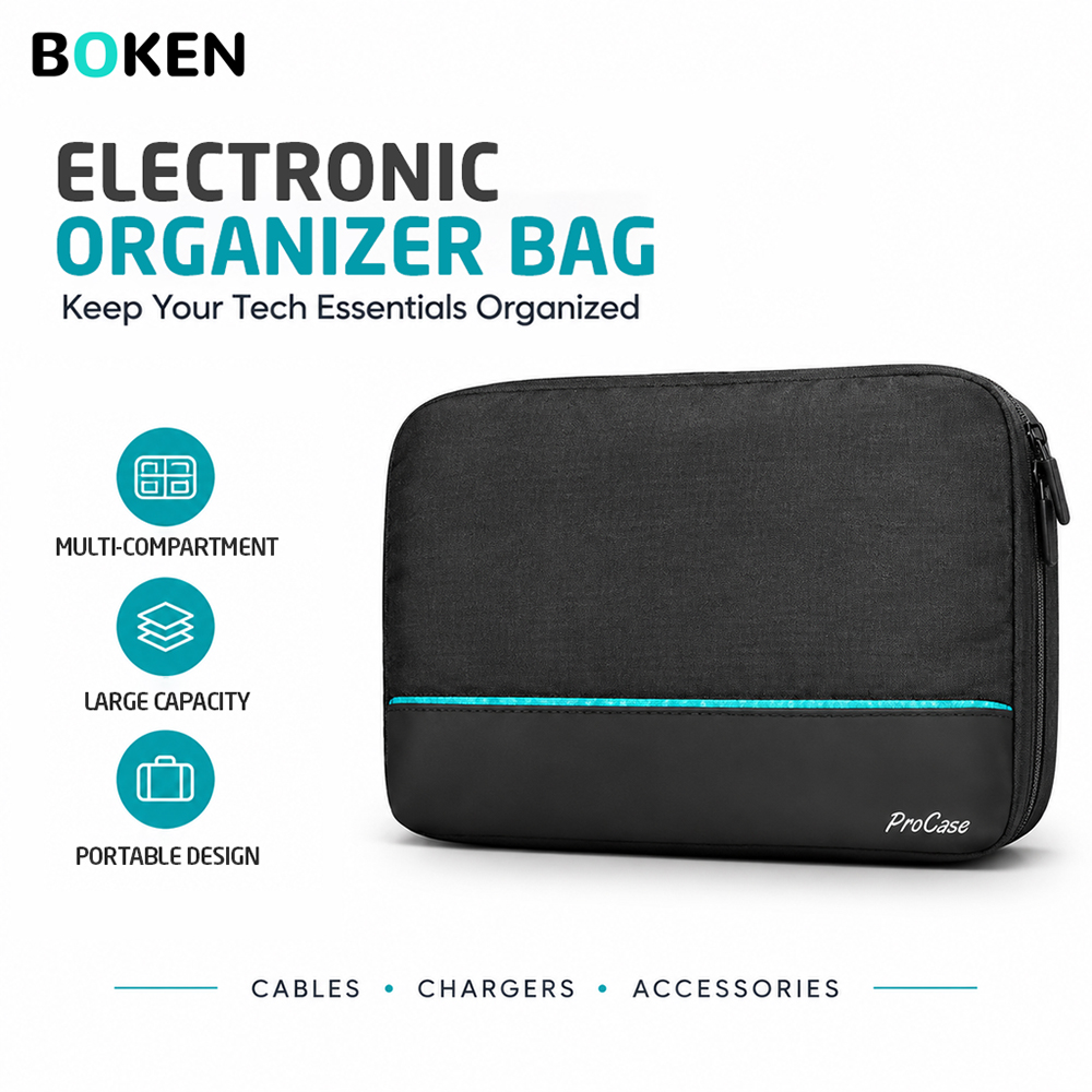 Tech Accessories Travel Organizer Pouch - Sac organisateur de voyage pour accessoires